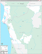 Del Norte Wall Map Premium Style